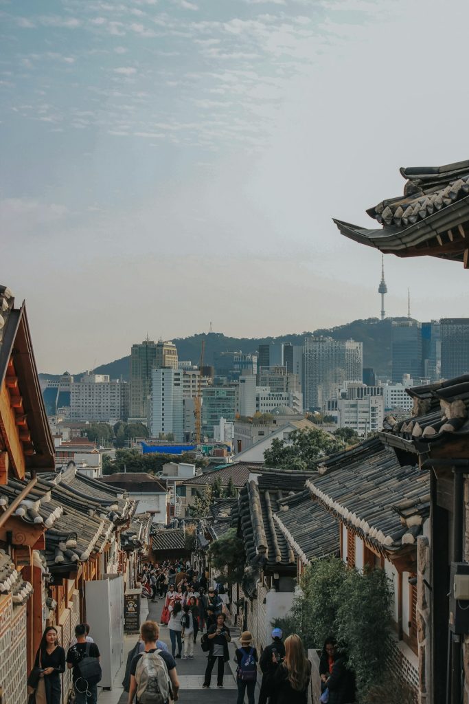 City skyline in South Korea representing degree options for international students